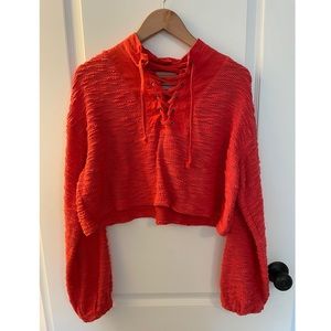 Free people cropped sweater.
